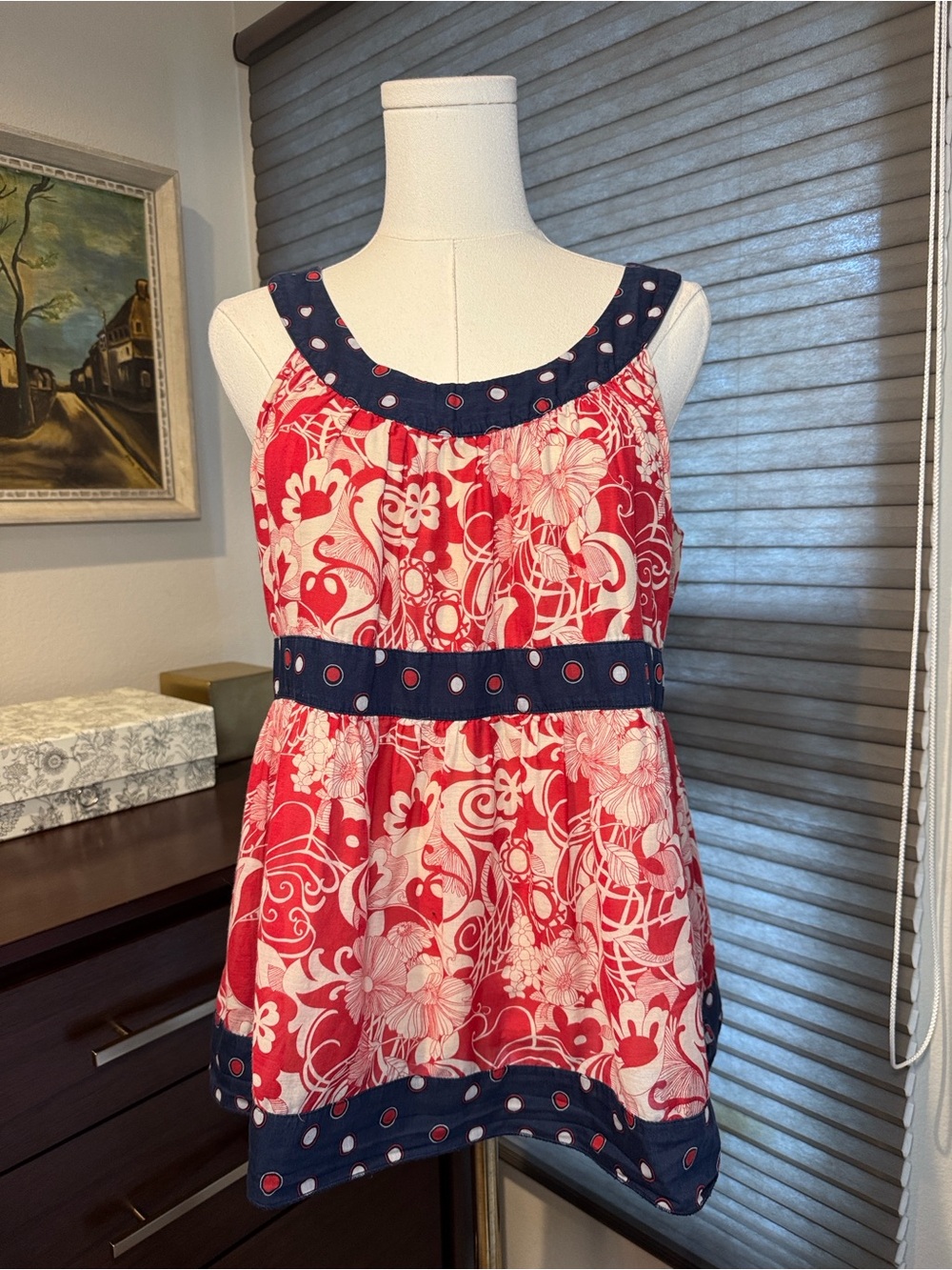 Anna Sui for Anthropologie China Cat Sunflower Top. Size Medium.